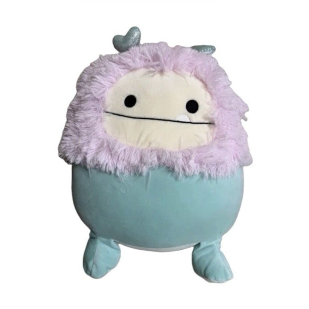 Squishmallows Original 14 Inch Bessem Mint And Pink Valentine Bigfoot